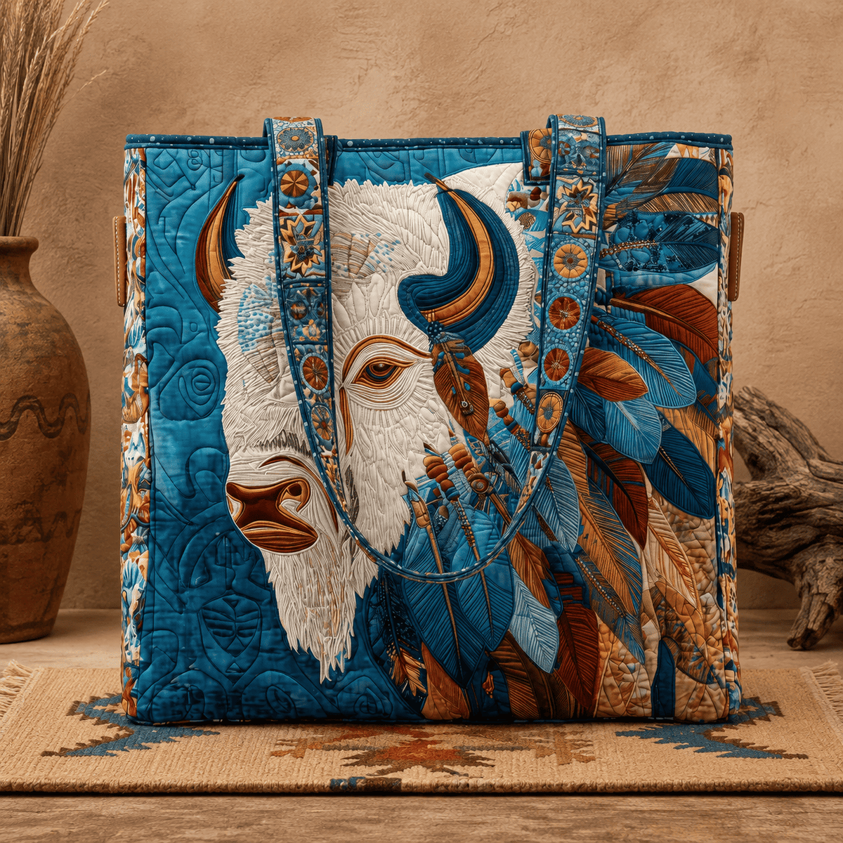 ✨Handmade Native American Quilted Tote Bag