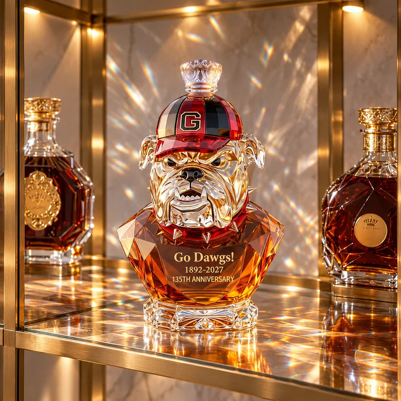 Georgia Bulldogs 135th Anniversary Whiskey Bottle – 1892–2027 Collector's Keepsake