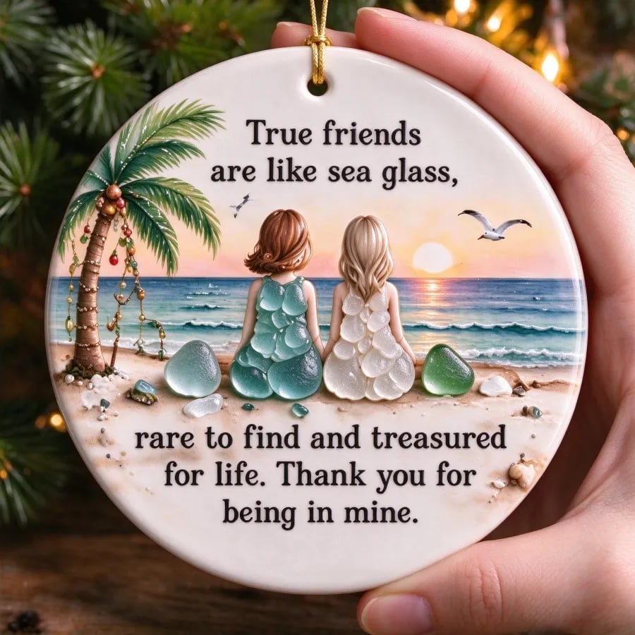 💗Handcrafted True Friendship Sea Glass Gift