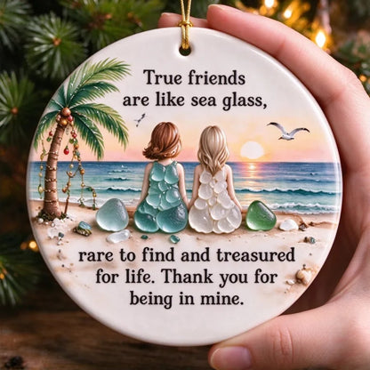 💗Handcrafted True Friendship Sea Glass Gift