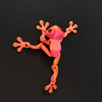 🐸✨ 3D Printed Magnetic Frog – Colorful Fridge Magnet & Whimsical Desk Decor