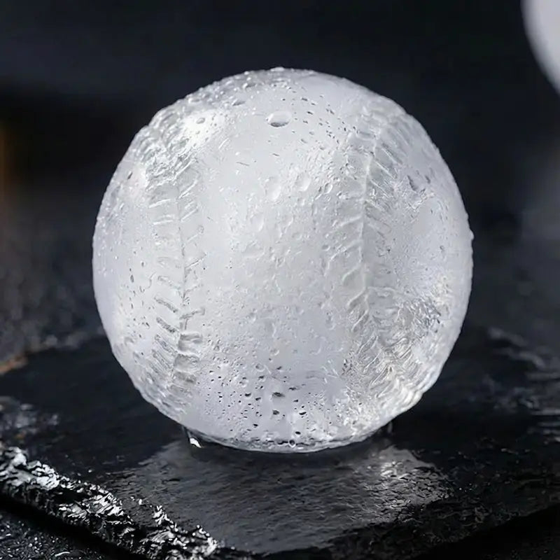 Baseball Sphere Ice Cube Mold