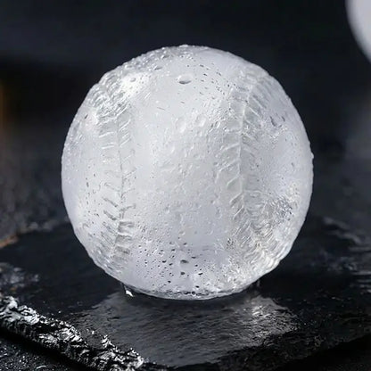 Baseball Sphere Ice Cube Mold