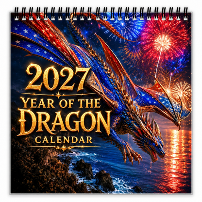 🐉 Dragons of a Higher World 2027 Wall Calendar – 12-Month Fantasy Dragon Art Calendar