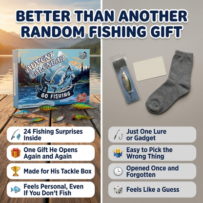 🔥 50% OFF 🎣 Fishing Advent Calendar – 24 Days of Lures & Angler Surprises 🎄