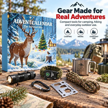 🎄 50% OFF Today! 24-Day Outdoor Gear Advent Calendar for Men