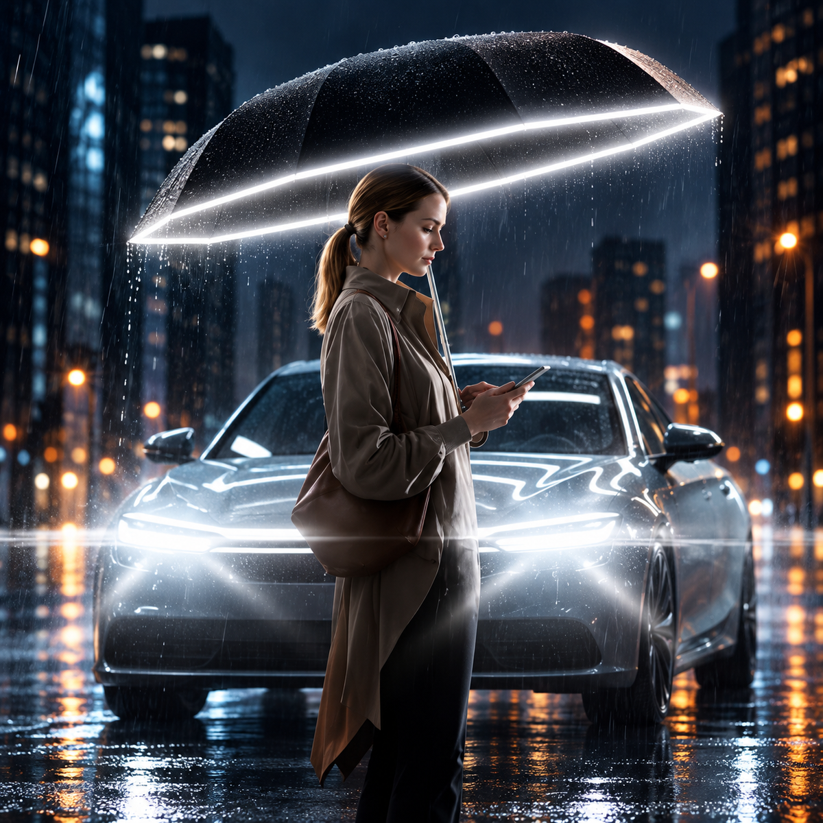 ☔ Ring-Buckle Umbrella – Easy to Carry, Ready for Rain ✨