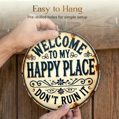 “This Is My Happy Place” Door Sign