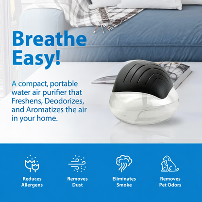 ✨ Water Air Purifier & Aroma Diffuser – 7-Color LED Home Air Freshener, ETL Certified