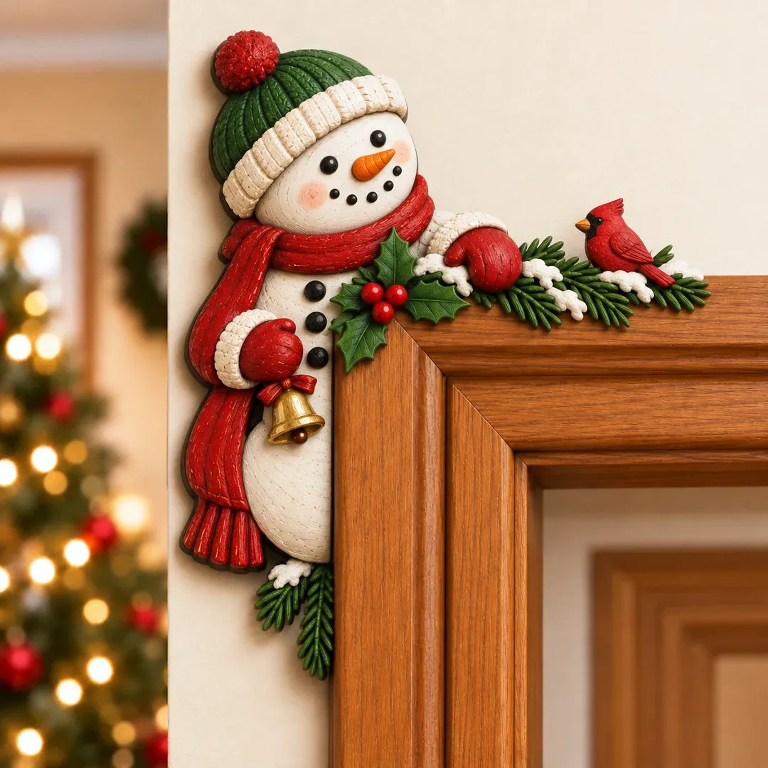 ⏳ Last Day 50% OFF 🎄 3D Christmas Peekaboo Door Frame Decor – 8 Festive Designs ✨