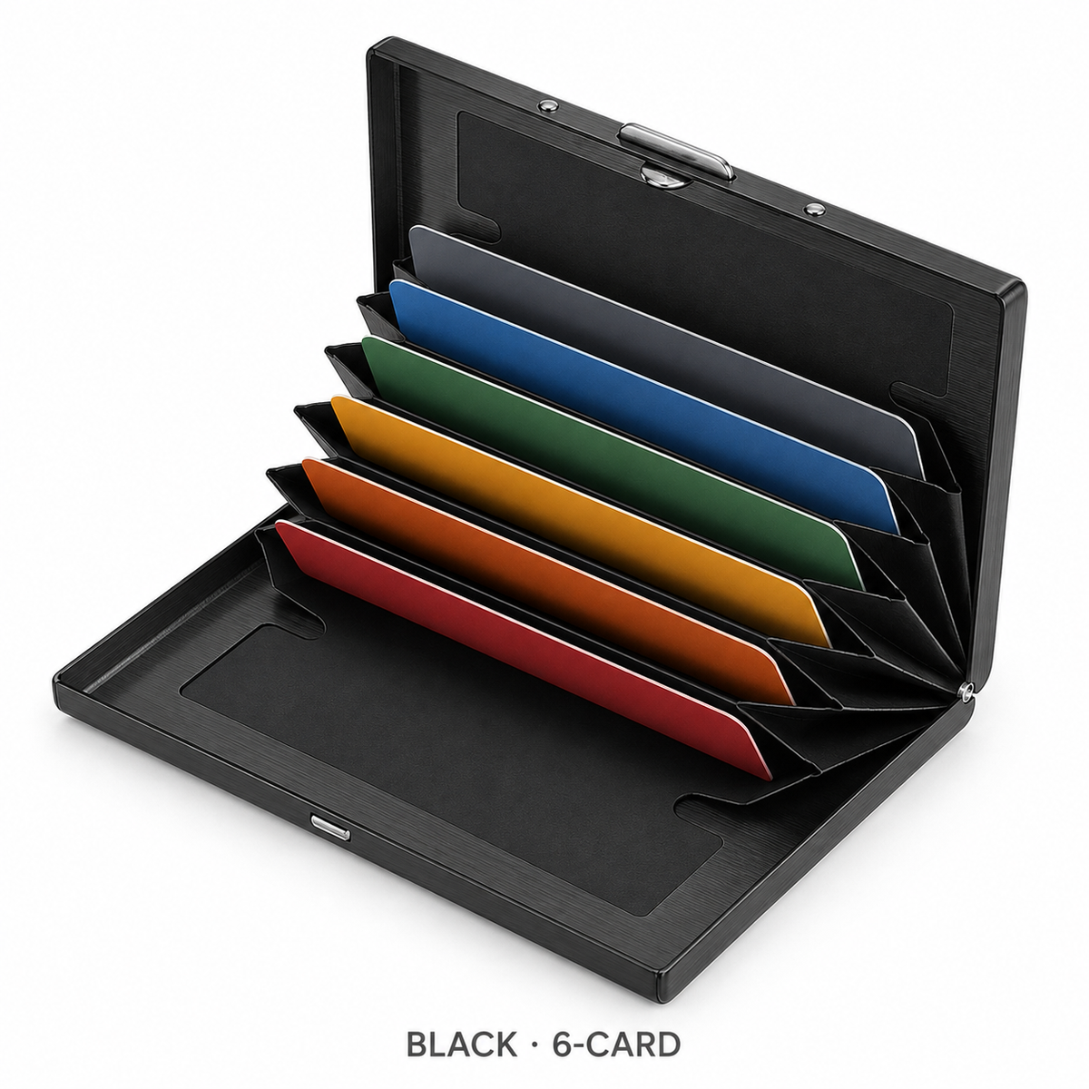 🔒 Slim RFID-Blocking Stainless Steel Card Wallet – Secure, Compact & Easy to Carry