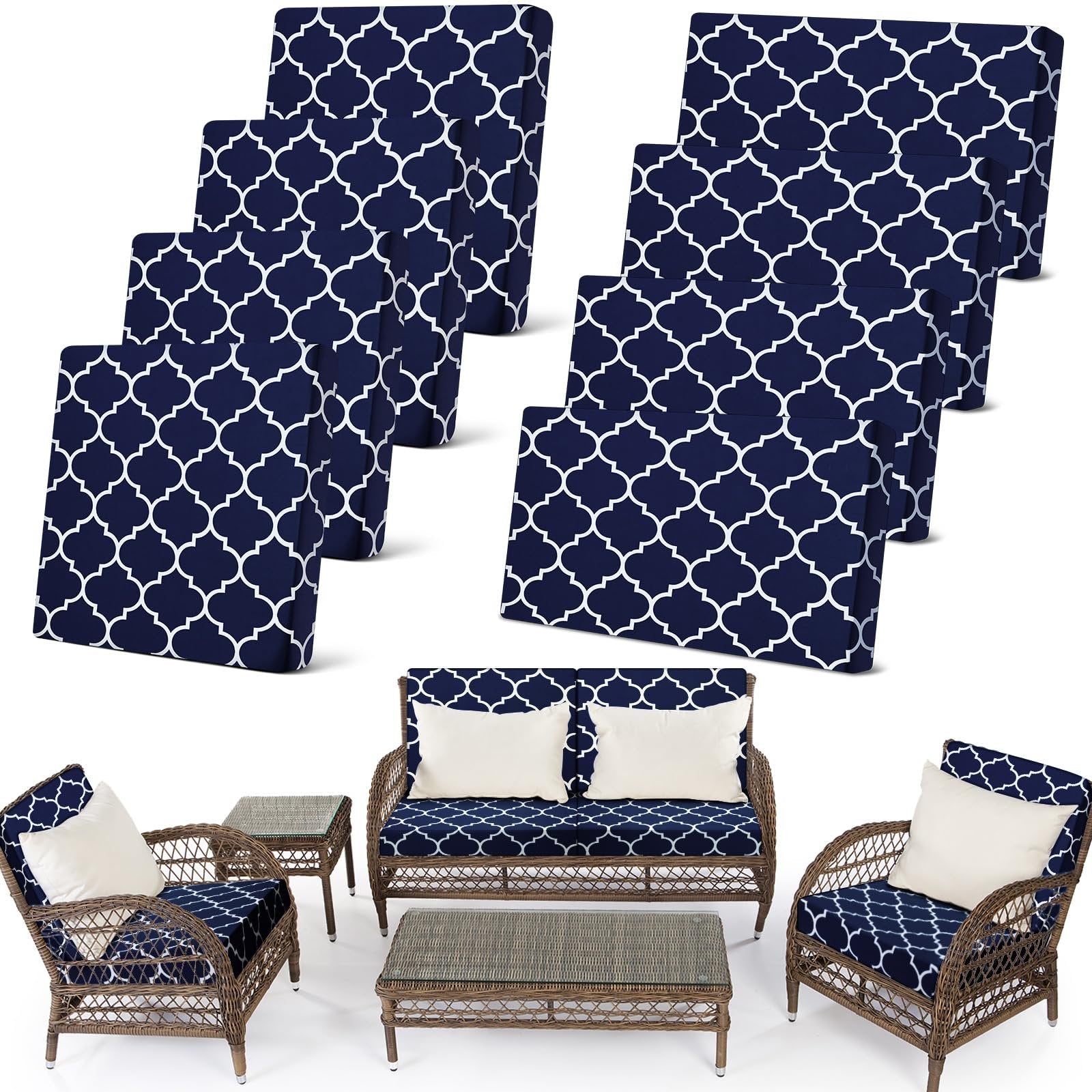 🛋️ Outdoor Patio Sofa Cushion Covers 🔥Free Shipping Worldwide