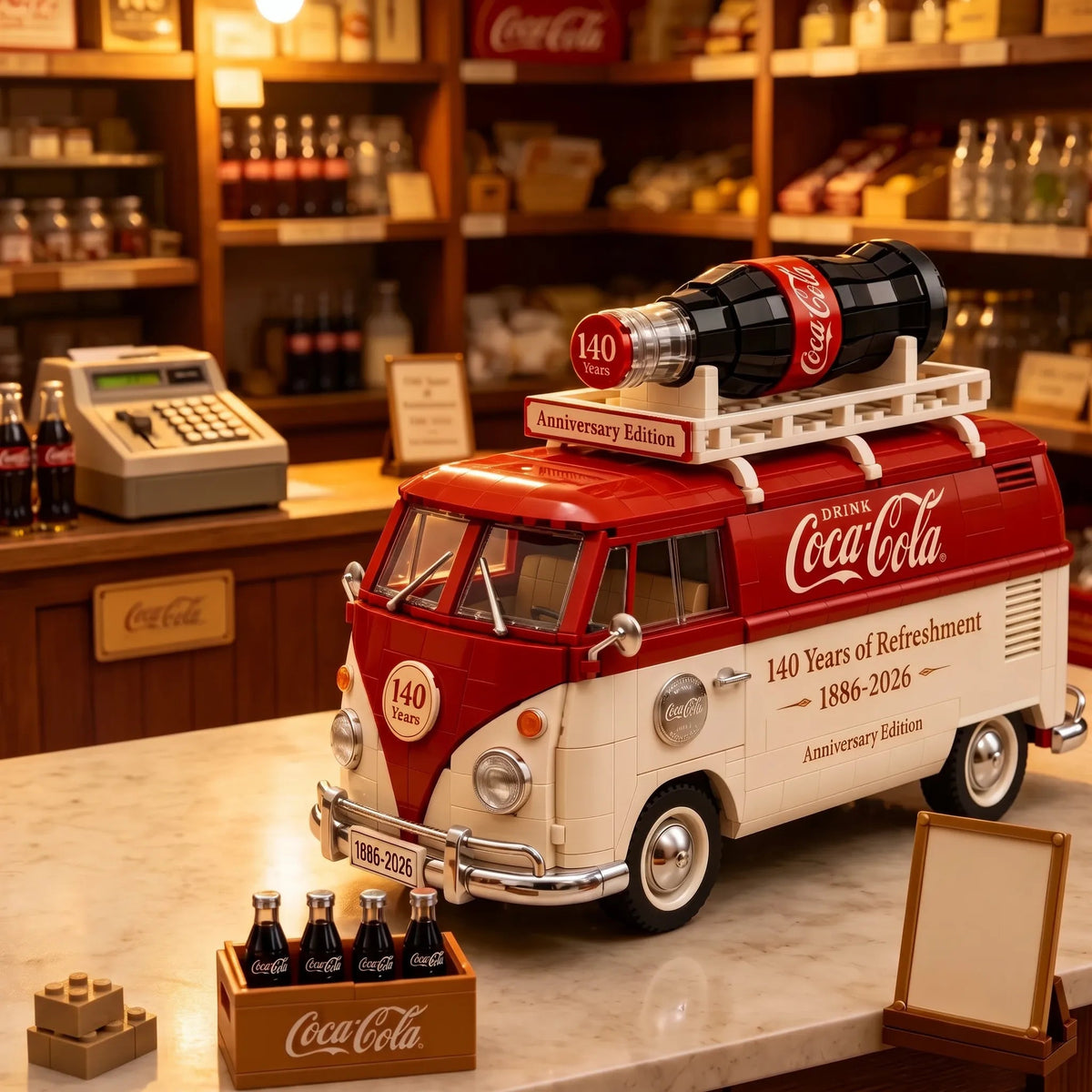 Coca-Cola 140th Anniversary Volkswagen T1 Building Block Kit