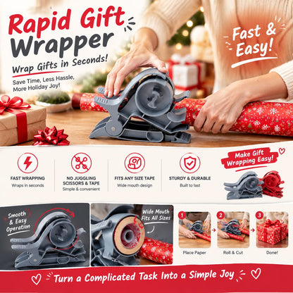 Wrap Buddies Tabletop Gift Wrapping Tool with Tape Dispenser