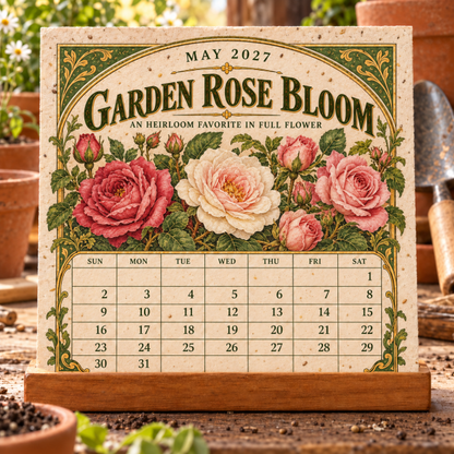 🌻 2027 The Heirloom Garden Plantable Seed Calendar