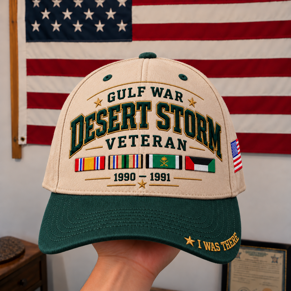 🎖️ Gulf War Desert Storm 1990–1991 Veteran I Was There Baseball Cap