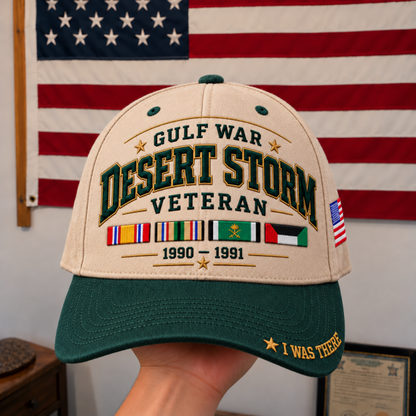 🎖️ Gulf War Desert Storm 1990–1991 Veteran I Was There Baseball Cap