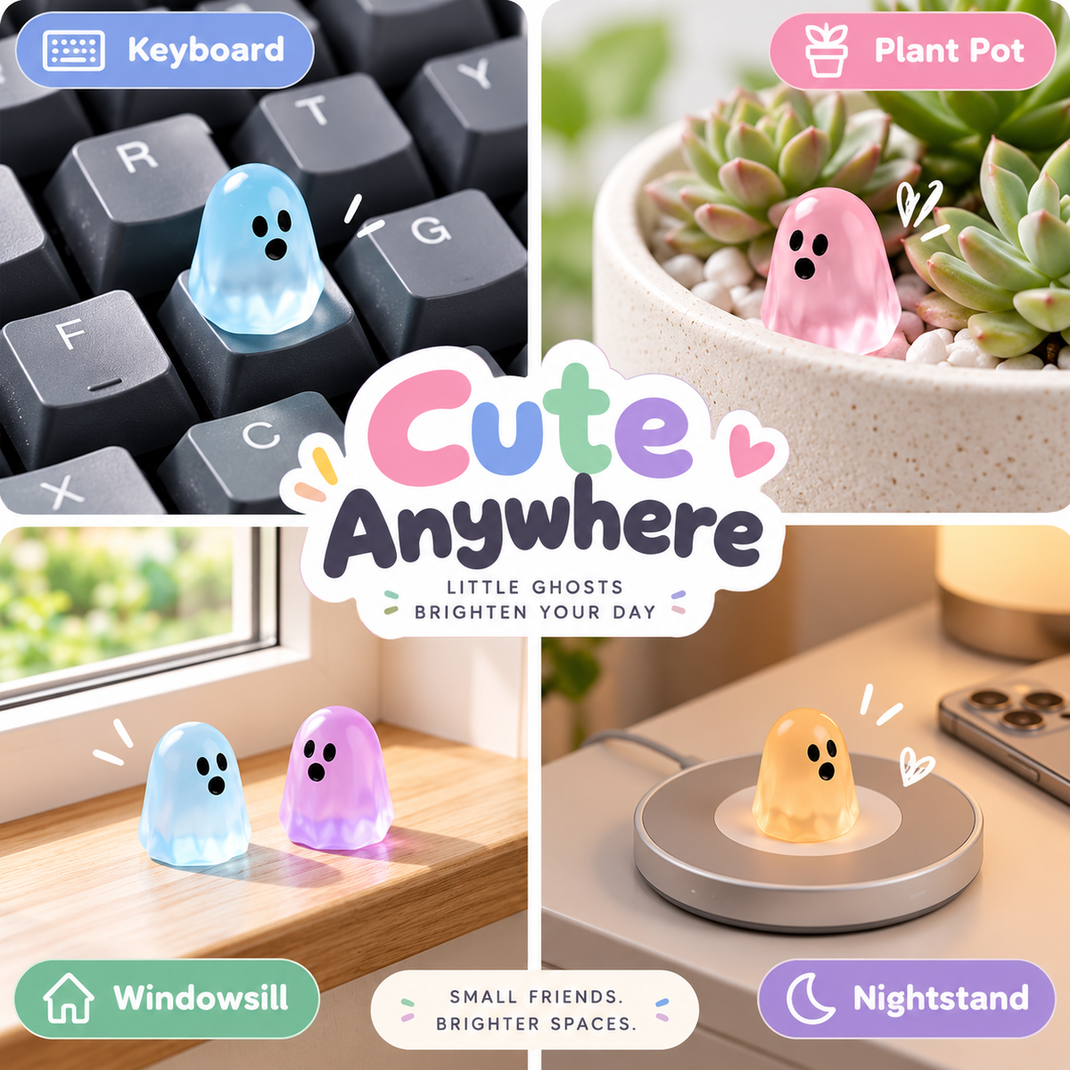 Glow-in-the-Dark Ghost Figurine