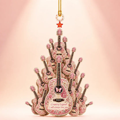 🎄 🎸 Queen of Country 1946-2026 “Timeless Spirit” Hanging Ornament