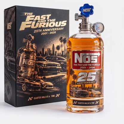 25th Anniversary Street Racing Nitrous Tank Whiskey Decanter with Collector’s Box