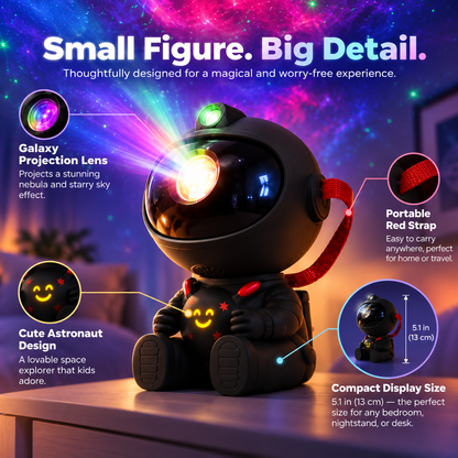 Galaxy Projector Night Light, Astronaut Starry Sky Lamp with Colorful Nebula Projection, Ambient Mood Light for Bedroom, Gaming Room, Kids & Gift Decor