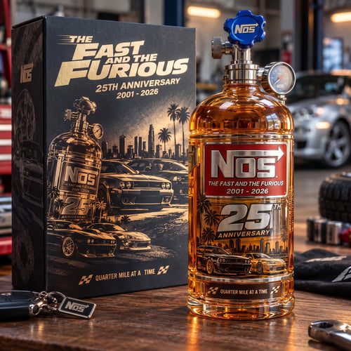 25th Anniversary Street Racing Nitrous Tank Whiskey Decanter with Collector’s Box