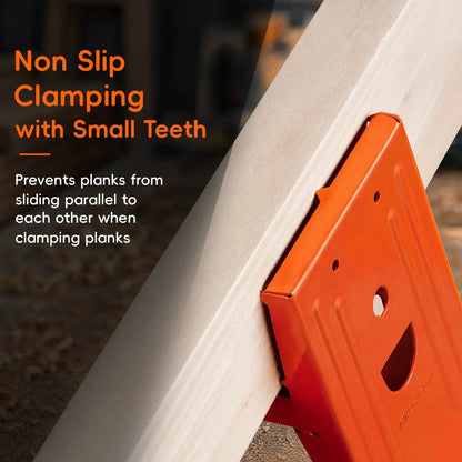 🔧 2-Pack Heavy-Duty Sawhorse Brackets with Down Clamp – Adjustable Quick-Fix Clips for Woodworking, DIY & Jobsite Cutting