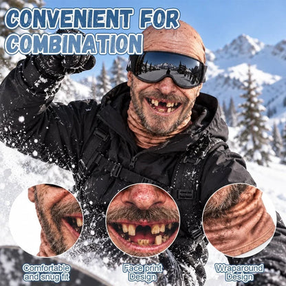 😂 Funny Realistic Face Ski Mask – Full-Coverage Winter Balaclava