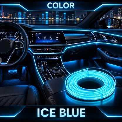 🚗✨ Car Interior LED Strip Lights – Ultra-Slim Ambient Lighting in 9 Colors
