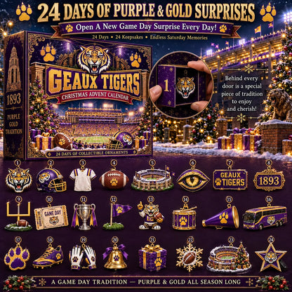 🎄 GEAUX TIGERS! Football Christmas Advent Calendar