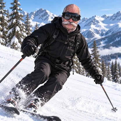 😂 Funny Realistic Face Ski Mask – Full-Coverage Winter Balaclava