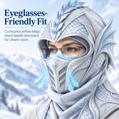 🐉 Frost Dragon Winter Balaclava ❄️ 3-in-1 Windproof Face Mask | Warm, Stylish & Ready for the Cold