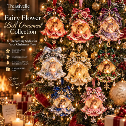 🧚‍♀️✨ Enchanted Fairy Bell Ornament – Glowing Christmas Tree Decor