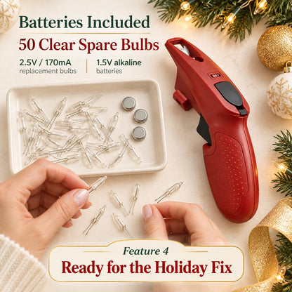 🔫 Incandescent Christmas Light Fixer — Batteries Included | Save Your Strings 🎅