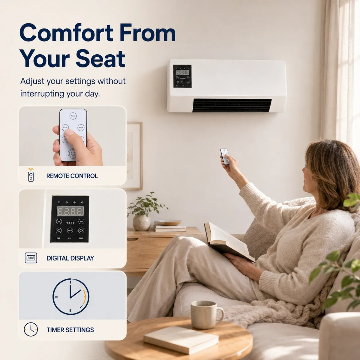 🔥 Limited-Time 50% OFF☀️The No-drill Installation Air Conditioner That Works All Year Round