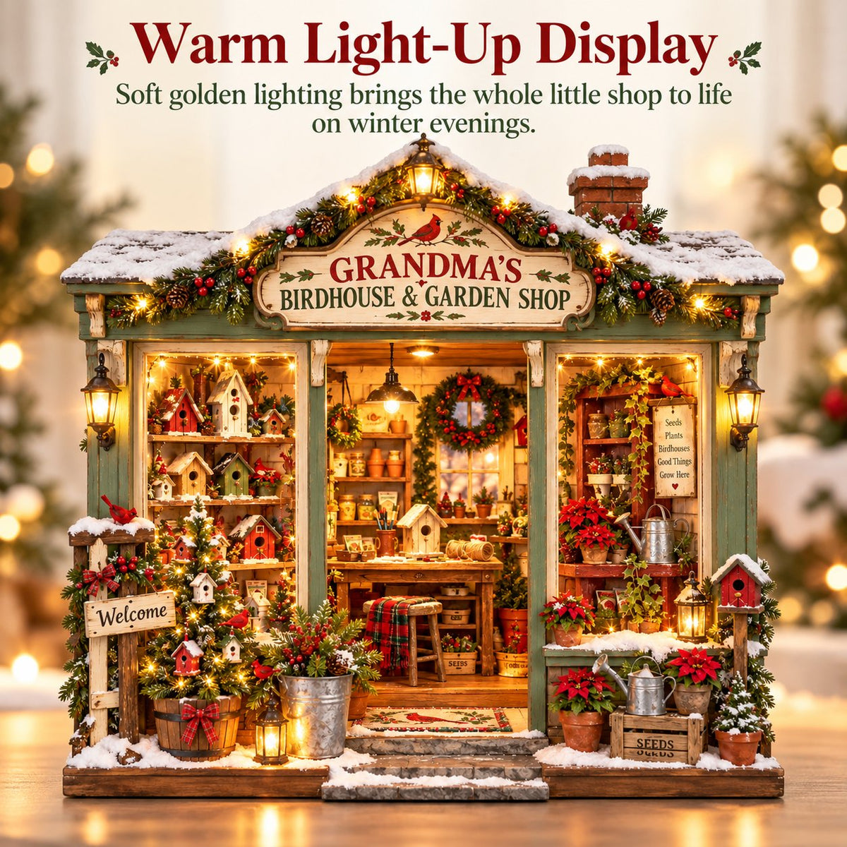 🐦 Build Your Own Grandma’s Christmas Garden Shop 🌿