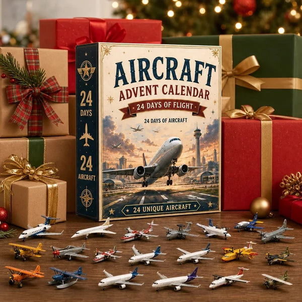 🎄Last Day 49% OFF – ✈️ Aircraft Advent Calendar 2026 | 24 Days of Flight with 24 Unique Miniature Airplanes, Jets & Aviation Collectibles 🎄🎁