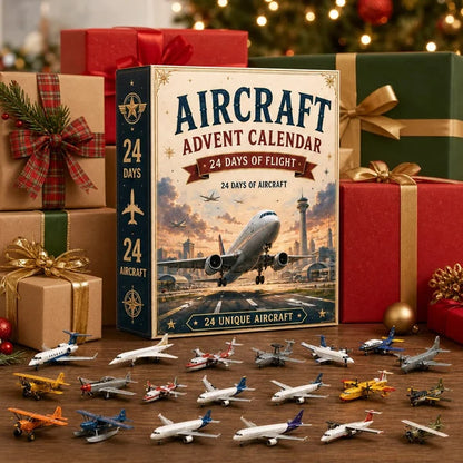 🎄Last Day 49% OFF – ✈️ Aircraft Advent Calendar 2026 | 24 Days of Flight with 24 Unique Miniature Airplanes, Jets & Aviation Collectibles 🎄🎁