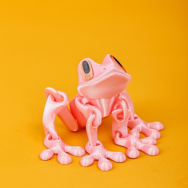 🐸✨ 3D Printed Magnetic Frog – Colorful Fridge Magnet & Whimsical Desk Decor