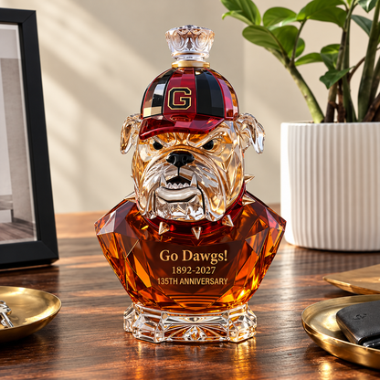 Georgia Bulldogs 135th Anniversary Commemorative Whiskey Bottle (1892–2027)