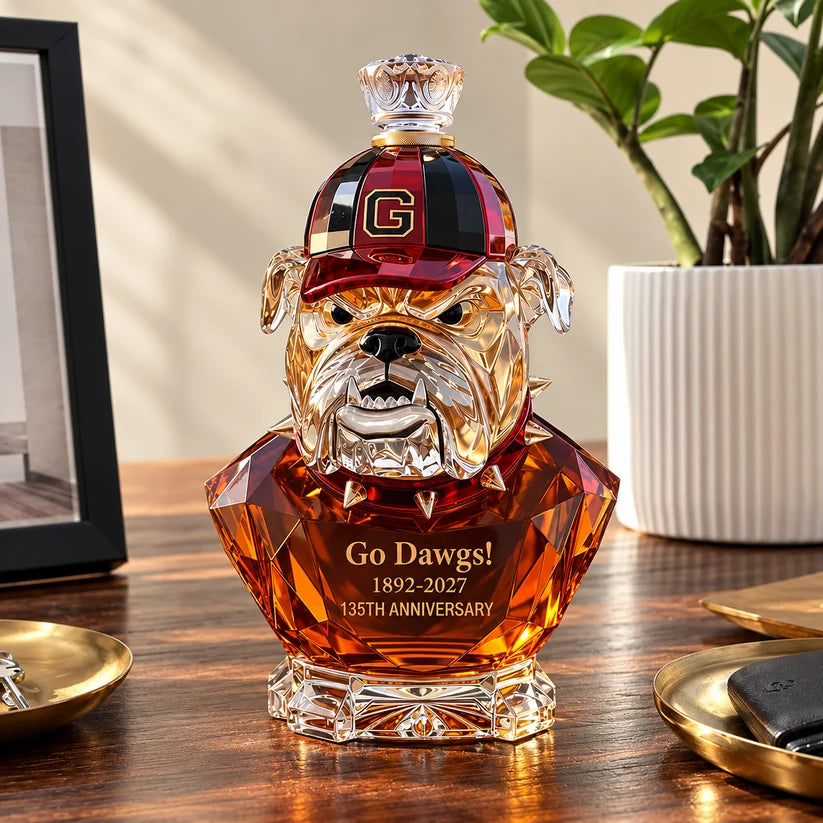 Georgia Bulldogs 135th Anniversary Whiskey Bottle – 1892–2027 Collector's Keepsake