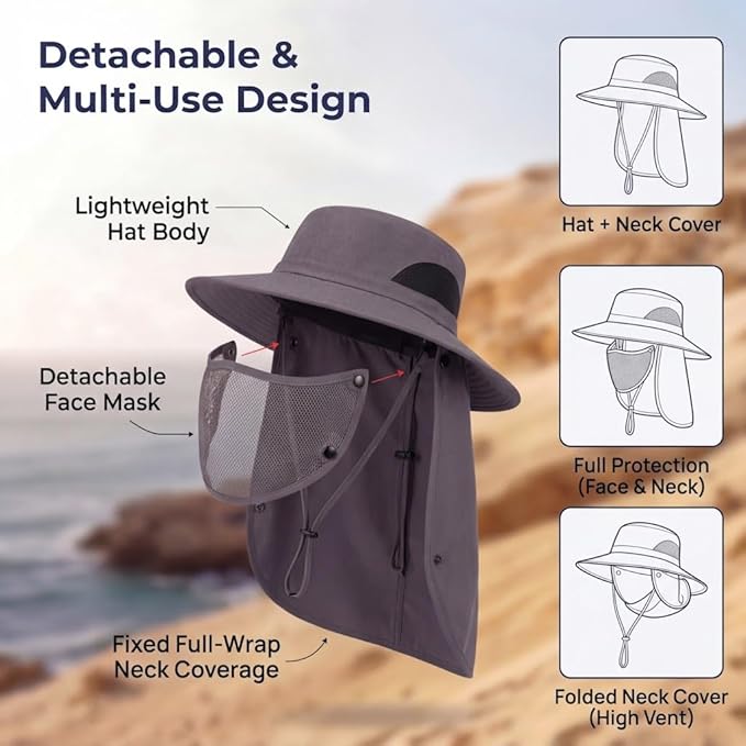 🔥LAST DAY 48% OFF🎣- Unisex Adventure Shield - Extreme UV Protection for All Terrains
