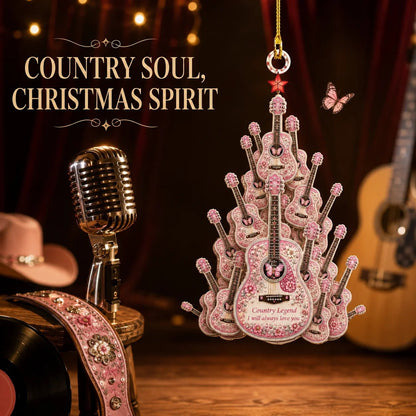 🎄 🎸 Queen of Country 1946-2026 “Timeless Spirit” Hanging Ornament