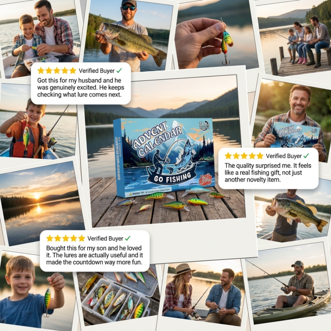 🔥 50% OFF 🎣 Fishing Advent Calendar – 24 Days of Lures & Angler Surprises 🎄