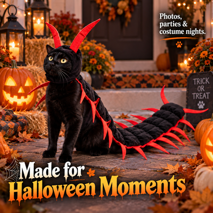 Halloween Centipede Pet Costume – Turn Your Dog or Cat Into a Creepy-Cute Crawling Centipede!