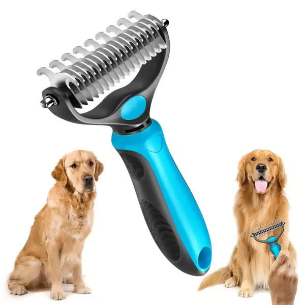 😻🐕🐾Professional Double-Sided Pet Grooming Rake