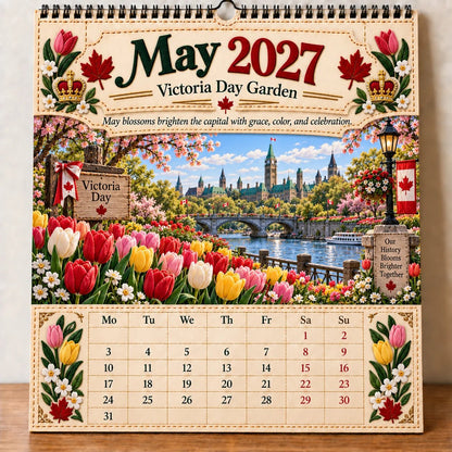 🔥LAST DAY 33% OFF - 🇨🇦🍁 2027 Canada 160th Anniversary Wall Calendar 🍁🇨🇦