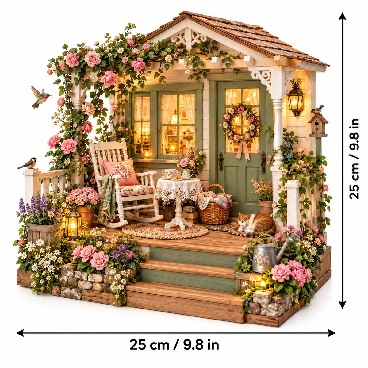 🌸 Build Your Own Cozy Cottage Porch Garden 🪑
