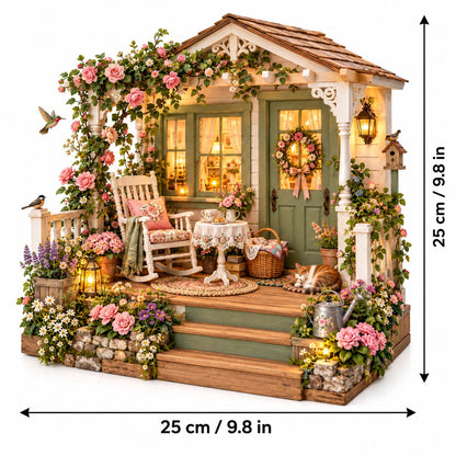 🌸 Build Your Own Cozy Cottage Porch Garden 🪑
