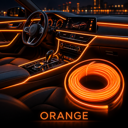 🚗✨ Car Interior LED Strip Lights – Ultra-Slim Ambient Lighting in 9 Colors